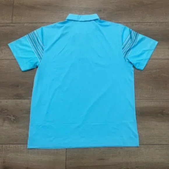 NEW Callaway Polo Shirt Men’s size Large Golf Turquoise short sleeve NWT - Picture 6 of 15